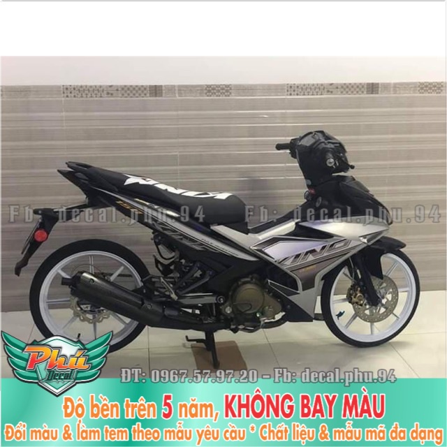 Tem rời Exciter 150 Mx Bạc Đen -1