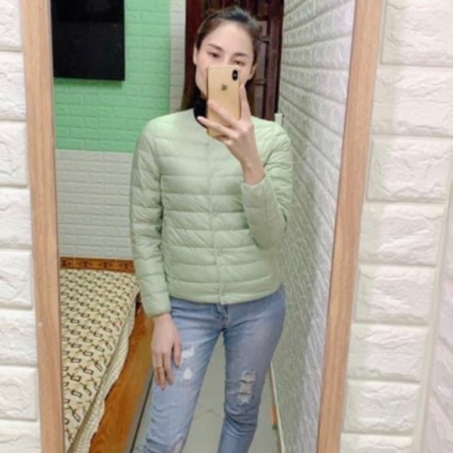 áo lông vũ cổ tròn siêu nhẹ