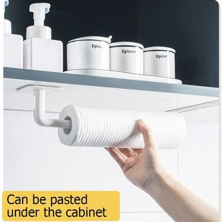 Giá đỡ dán tường giữ cuộn khăn giấy đa năng cho nhà bếp