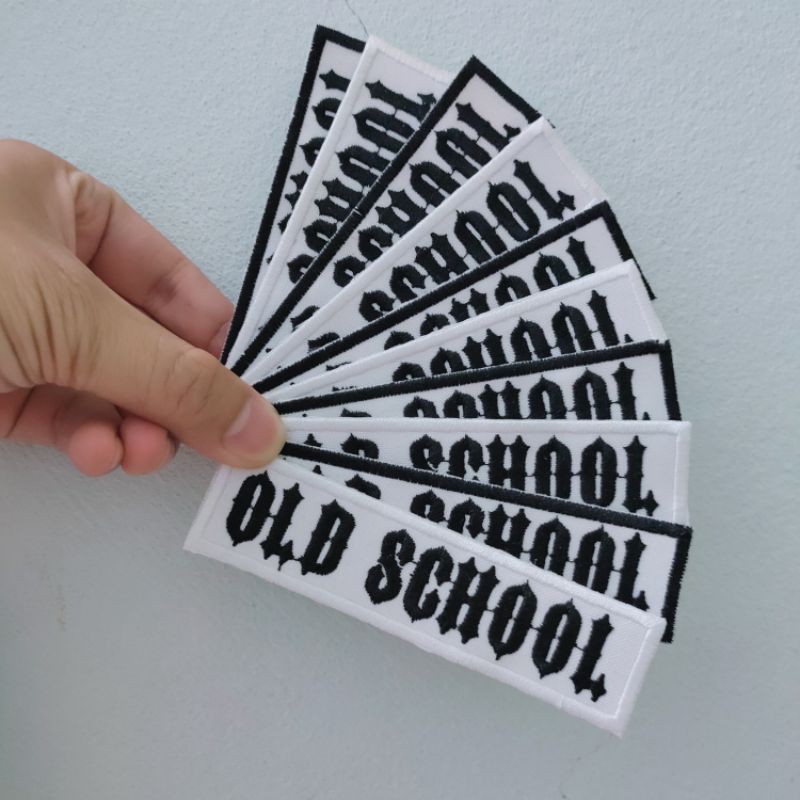 Sticker thêu logo thêu ủi patch ủi iron patch Old School