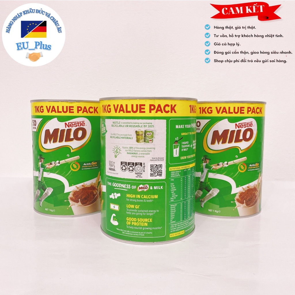 Milo Úc 1kg thơm ngon, an toàn