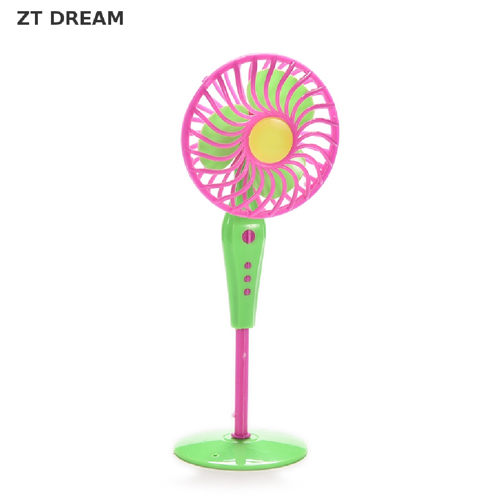 ZTD 1 X Mini Fan Toys for Barbies Kids Dollhouse Furniture Accessories Color Random 07