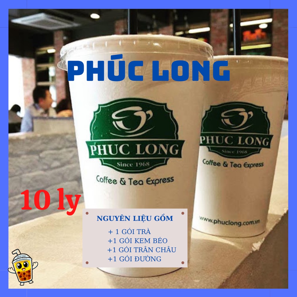 sét trà sữa/sét trà sữa phúc long/phúc long/nguyên liệu làm trà sữa(10 ly)