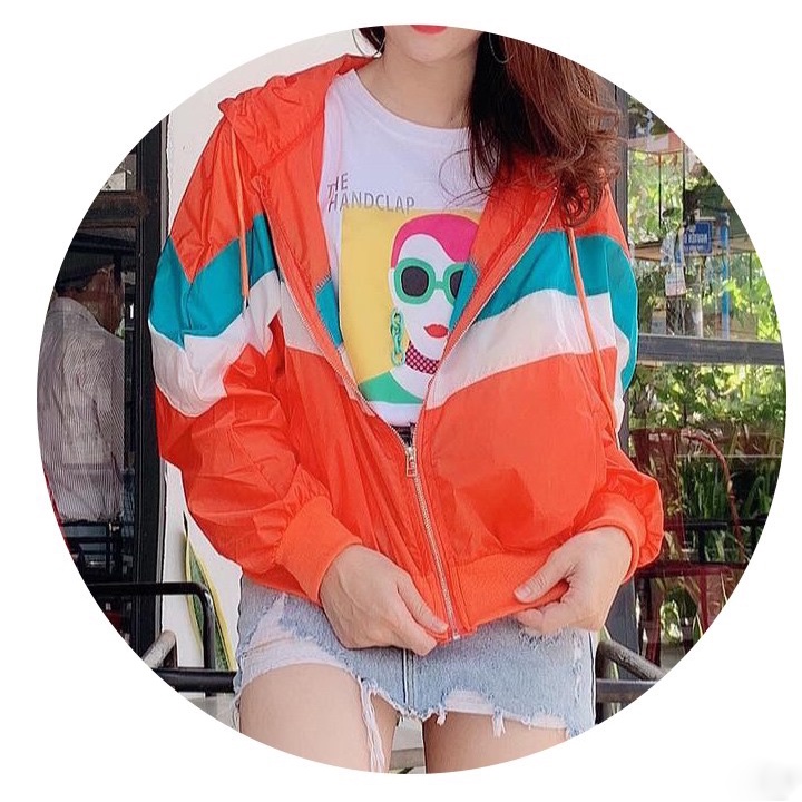Áo khoác nữ Áo khoát nữ gió dù 2 lớp chống nắng LOVE YOU siêu chất ngộ nghĩnh-M173