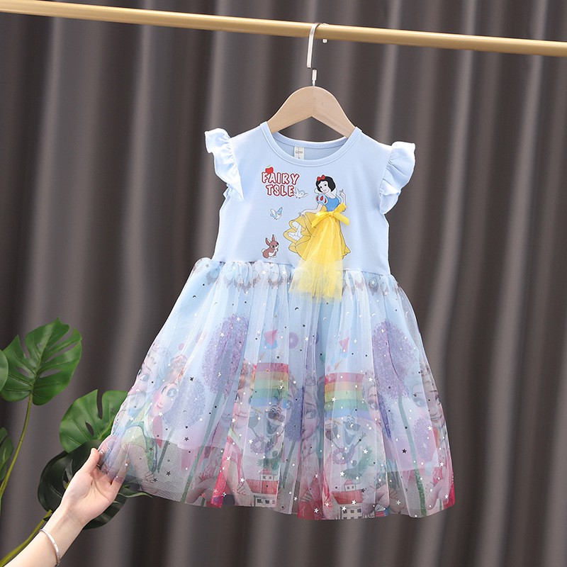 Đầm bạch tuyết bé gái