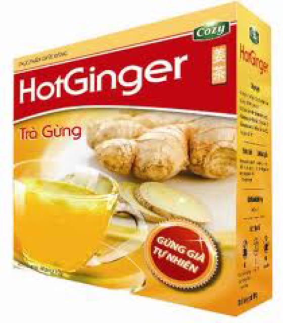 Combo 10 Hộp Trà Gừng Cozy Hot Ginger 20 * 10gr