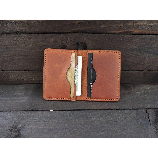 Ví Card Da Bò Ví Đựng Thẻ Nam Da Thật Handmade Libira Leather – Đồ Da Thủ Công Làm Theo Yêu Cầu