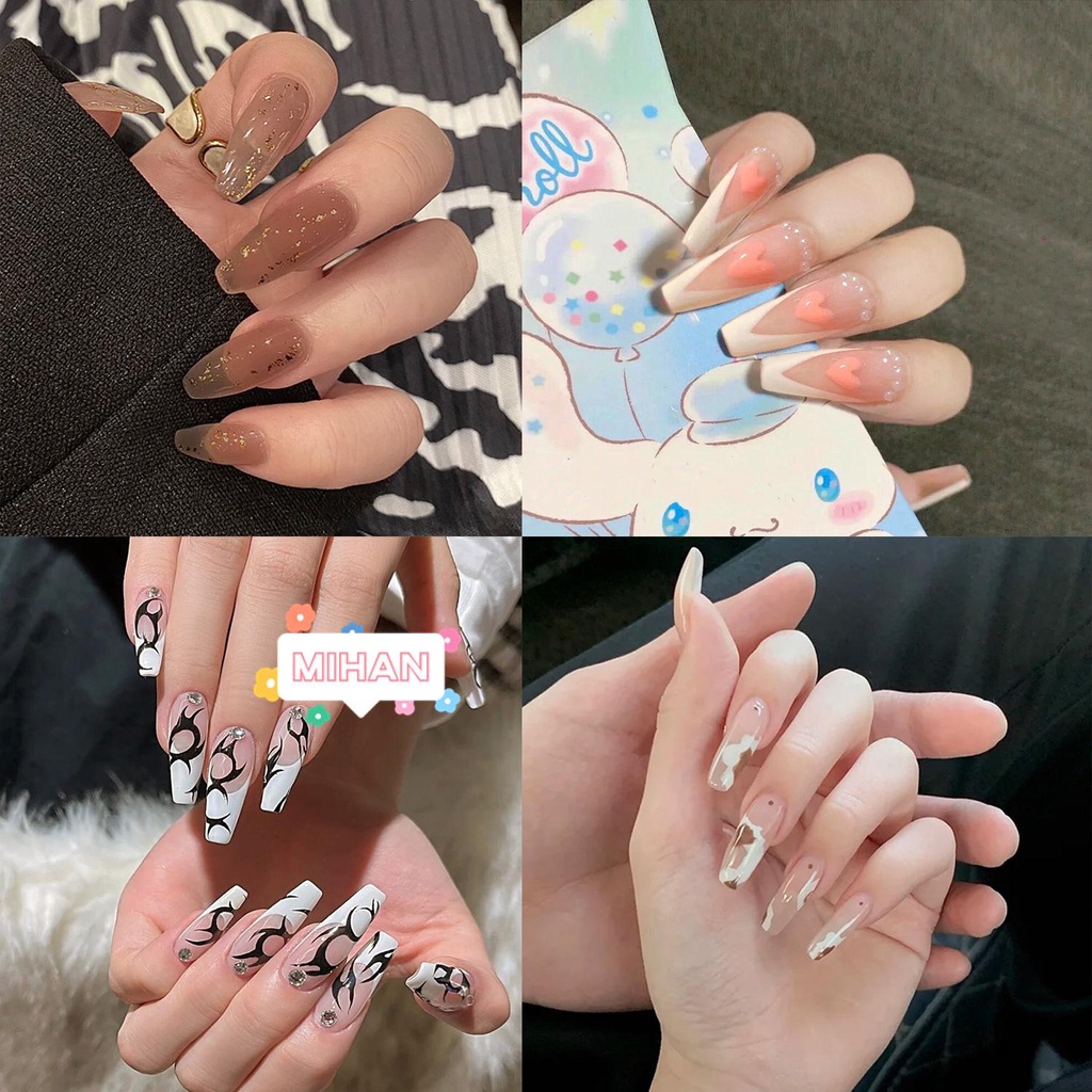 Hộp 24 Móng Tay Giả Có Độ Che Phủ Cao MIHAN1