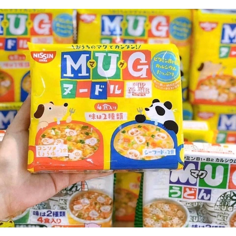 Mì MUG Nhật cho bé date mới (bịch 4 gói nhỏ)