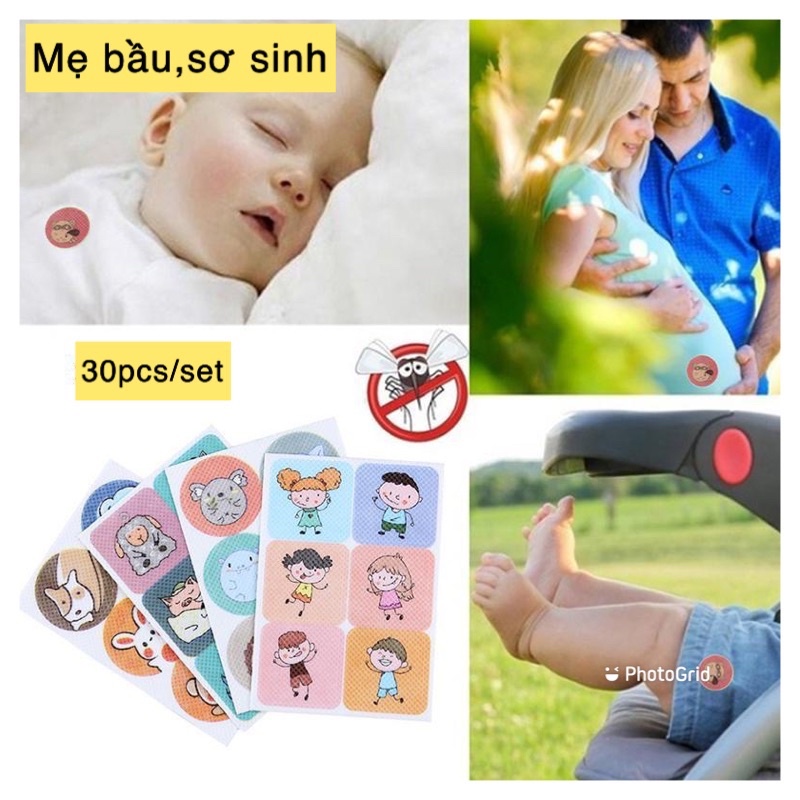 Miếng dán chống muỗi stick siêu dễ thương.