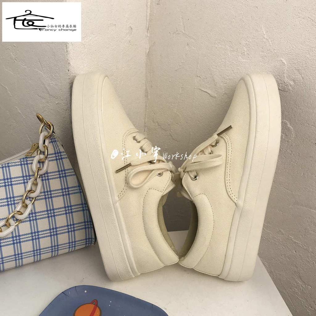 Giày Thể Thao Canvas Phong Cách Hàn Quốc Thời Trang Mới Cho Nữ