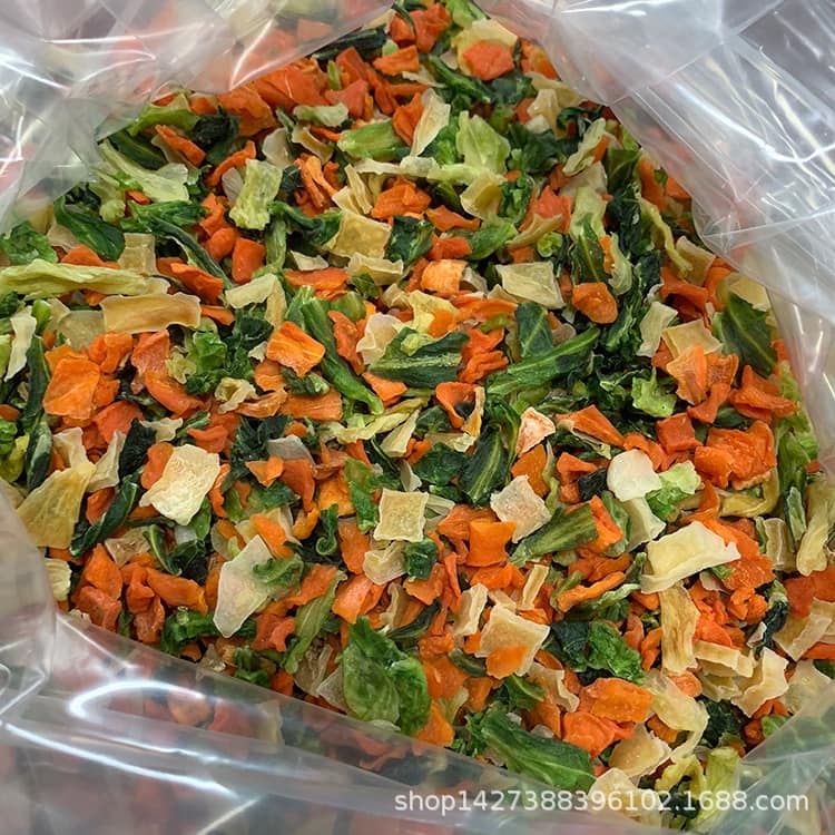 rau củ salad sấy cho chó , mèo , hamster, thỏ, bọ, sóc, nhím,...