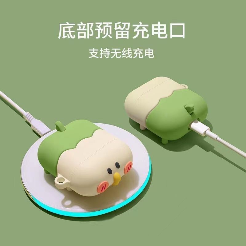 Vỏ Bảo Vệ Hộp Sạc Tai Nghe Bluetooth airpodspro Little Parrot 123 RYC5