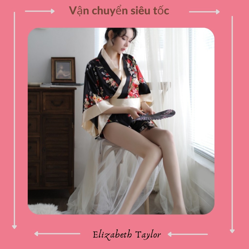 Cosplay Kimono Nhật Bản Kèm Đồ Lót Quyến Rũ, Cosplay Sexy