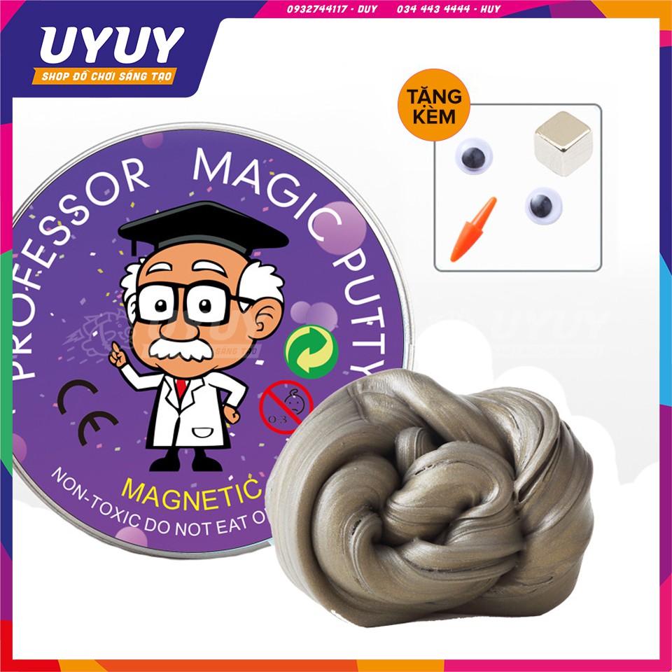 Đất Sét Biết Suy Nghĩ 🕸️Siêu Độc Đáo🕸 Slime Chất Dẻo Ma Thuật Từ Tính và Đổi Màu