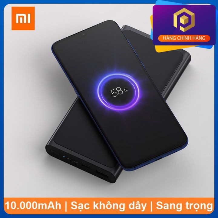 [chính hãng] Pin sạc dự phòng không dây Xiaomi 10000mAh 2019 - Sạc dự phòng tích hợp sạc không dây 10000mAh Xiaomi lite