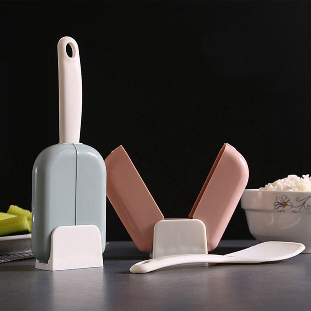 Giá Đỡ Muỗng Xới Cơm Tự Động Có Nắp Đậy Tiện Lợi Dành Cho Nhà Bếp