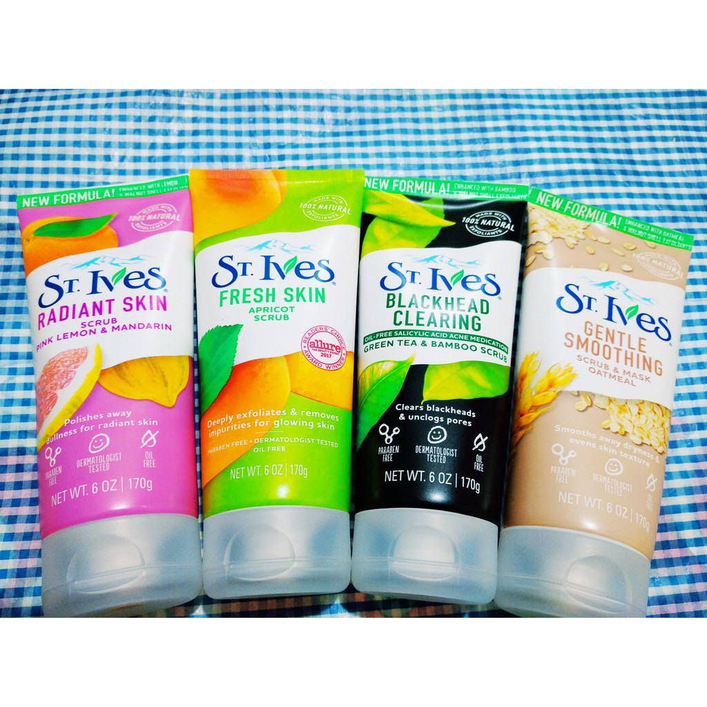 Sữa rửa mặt tẩy tế bào chết ST. Ives Scrub (170g)