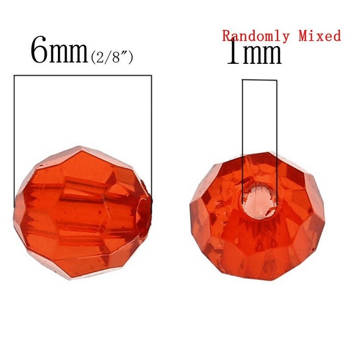 Hạt xâu làm trang sức nhiều màu sắc 6MM/8MM/10MM/12MM/14MM