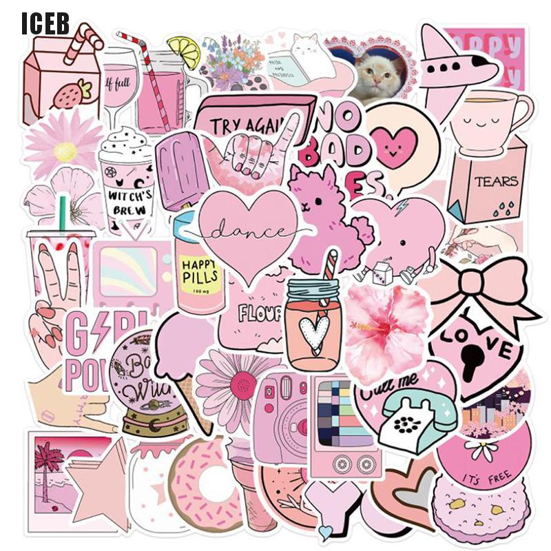 Set 50 Sticker Hoạt Hình Dán Trang Trí