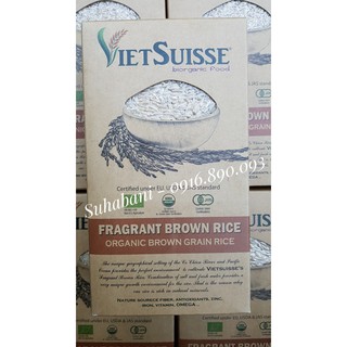 Gạo lứt hữu cơ Vietsuisse 1kg