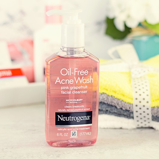 Sữa Rửa Mặt Neutrogena Oil Free Acne Wash Pink Grapefruit Facial Cleanser - 177ml