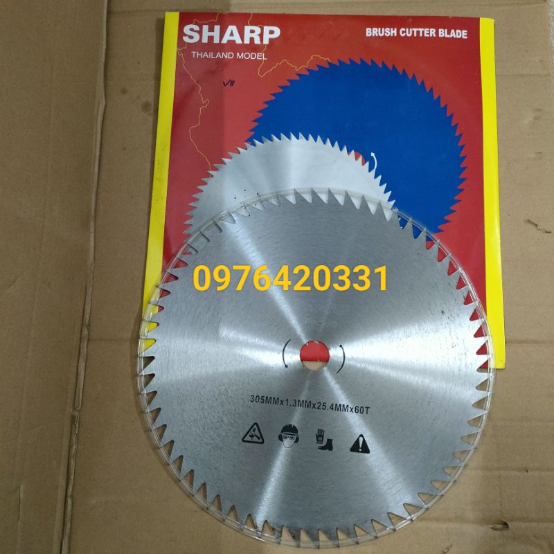 Lưỡi Cắt Cỏ Tròn Răng Cưa SHARP  , Lưỡi Cắt Lúa Tròn 60 Răng