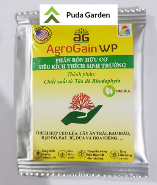 AgroGain WP 6g - Phân bón hữu cơ siêu kích thích sinh trưởng