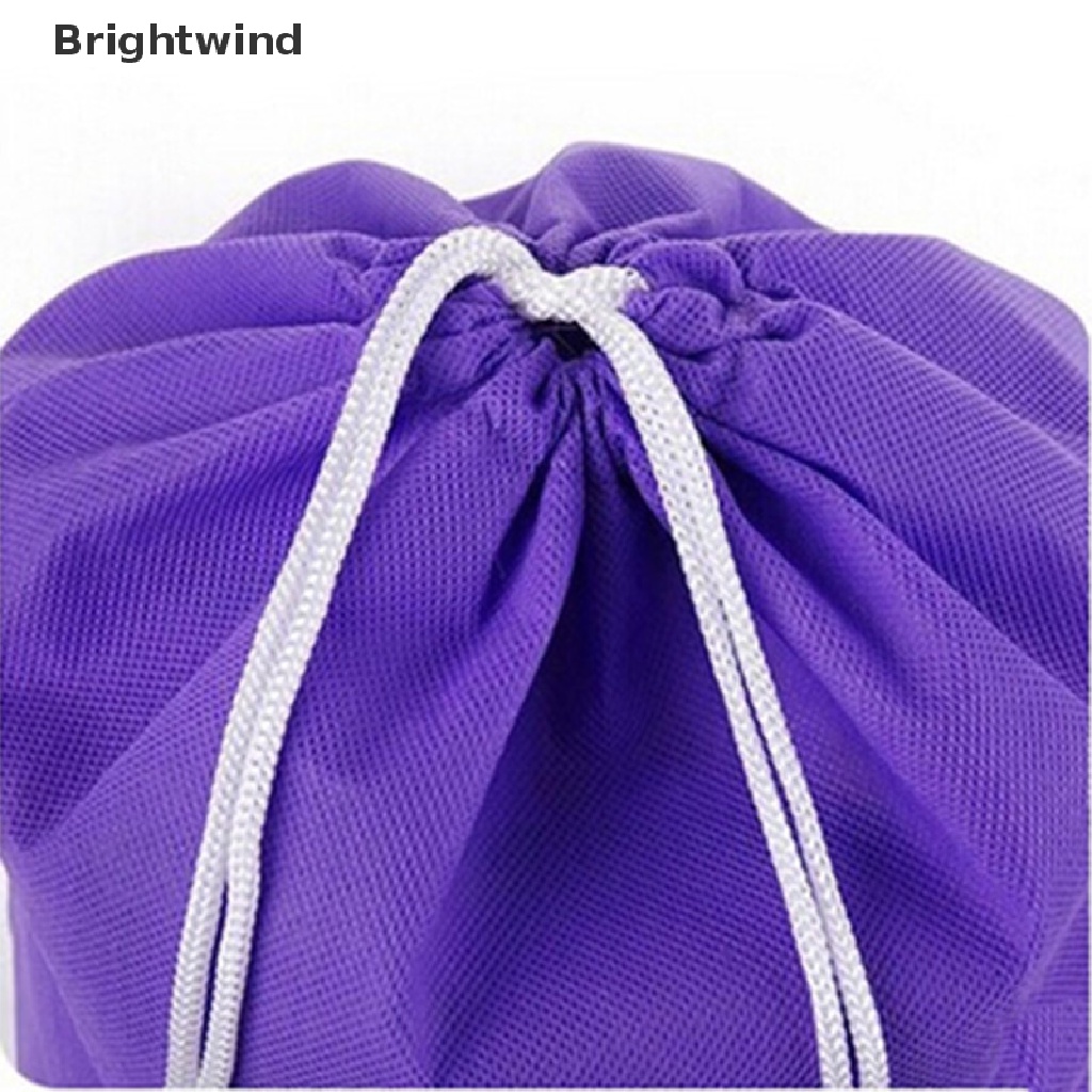 [Brightwind] 6 Color Portable Shoes Bag Travel Storage Pouch Drawstring Dust Bags Non-woven Hot Sell