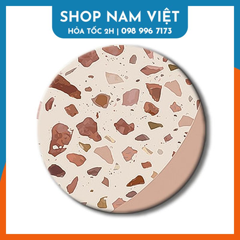 Lót Ly Siêu Thấm Diatom Mud Họa Tiết Gạch Terrazzo