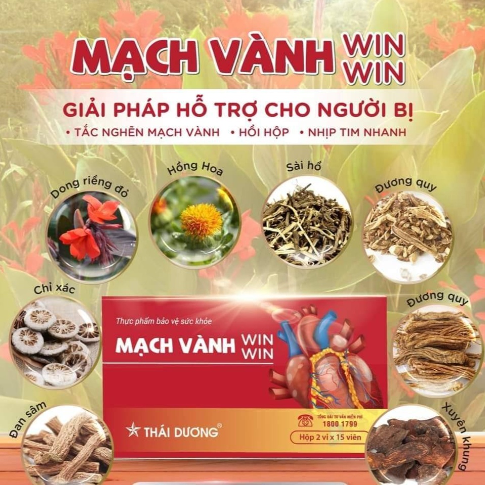 Thực phẩm bảo vệ sức khoẻ mạch vành Win công ty Sao Thái Dương