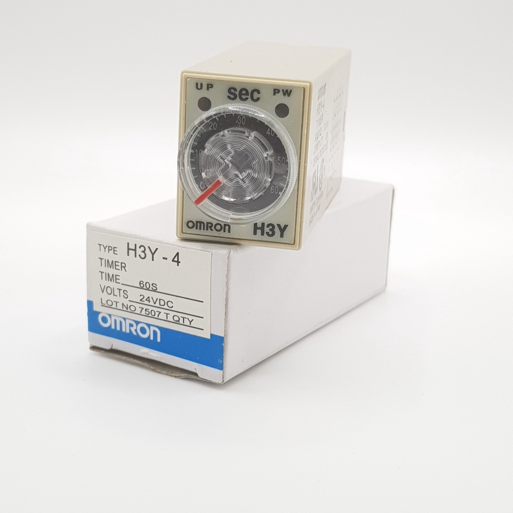 Rơ le 24V 60 giây, Relay thời Gian 24V 60S, H3Y-4, timer, relay omron