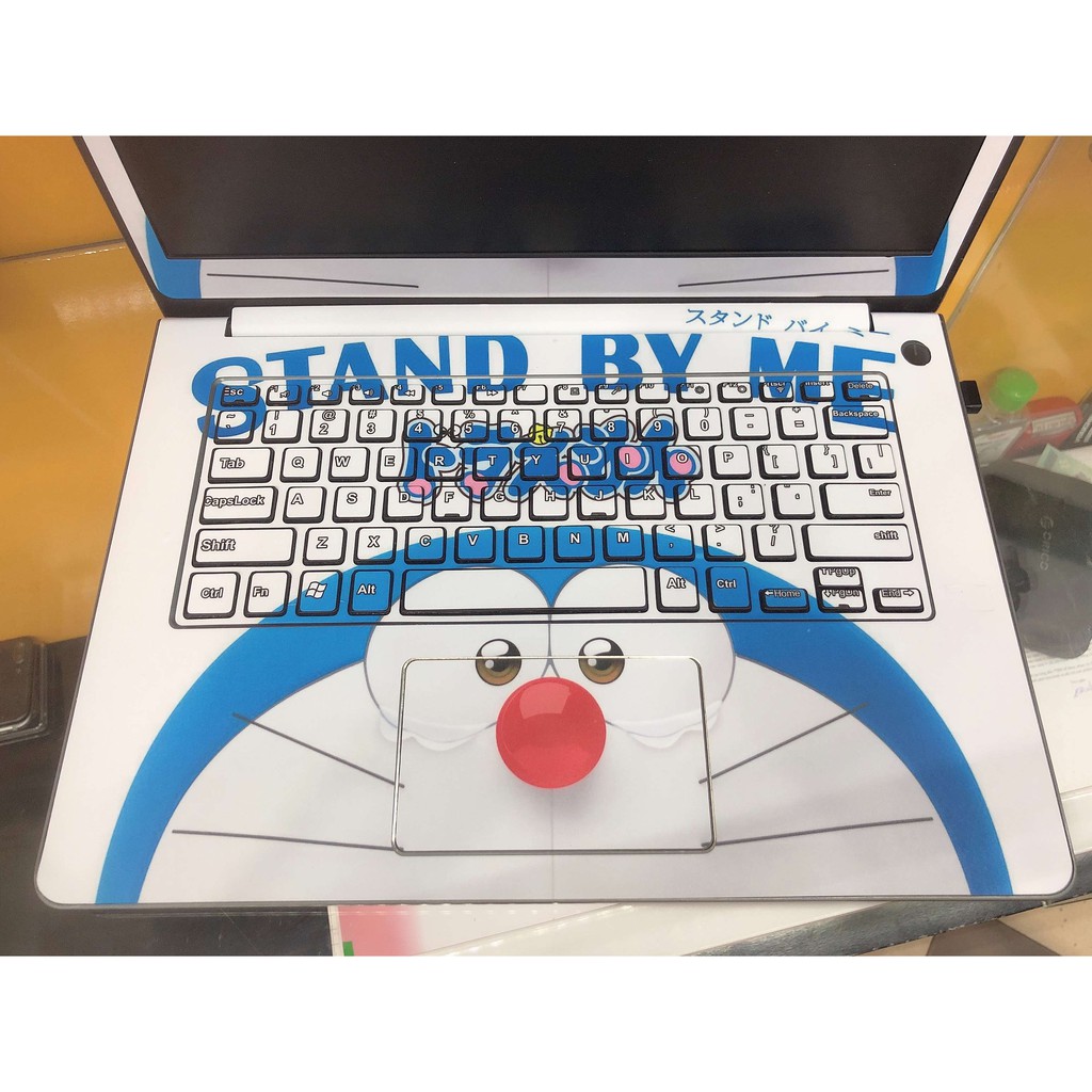 Decal Skin dán Laptop mẫu Doraemon (shop sẽ liên hệ xin model máy)