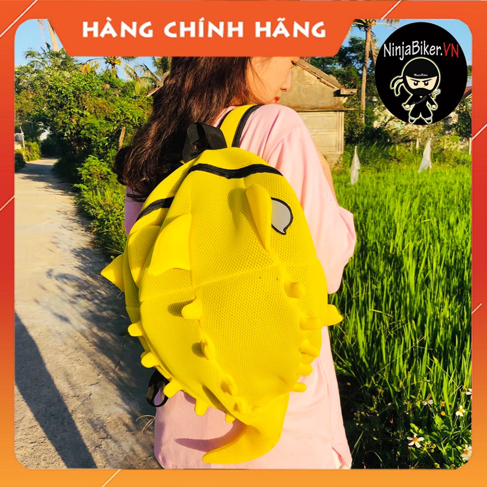 Balo khủng long cỡ trung đựng nón bảo hiểm - vải lưới 2 lớp