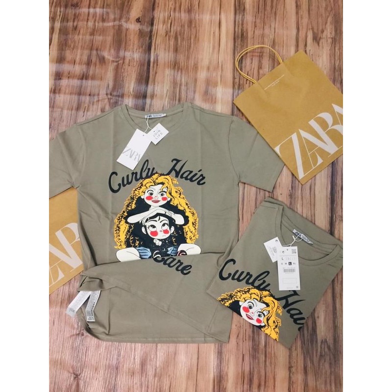 ÁO PHÔNG ZARA URBAN CURLY GIRL AUTHENTIC TUỒN STORE