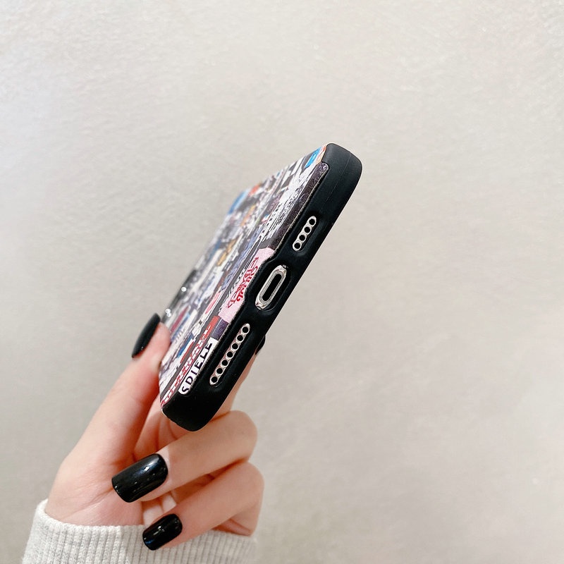 Ốp điện thoại viền dẻo họa tiết logo Graffiti thời trang cho Compatible for IPHONE 13 12 11 PRO X XR XS MAX SE 2020 6 6S 7 8 PLUS
