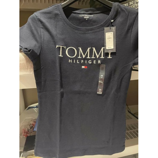 ❤️Hiệu TOMMY❤️Áo thun của Nữ dáng ôm body có 4 màu