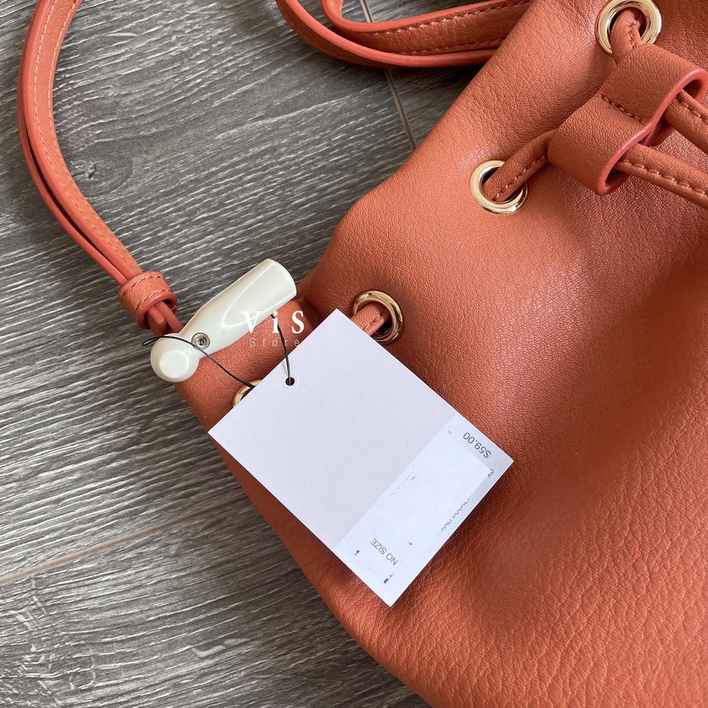 Túi xách da nữ màu cam
