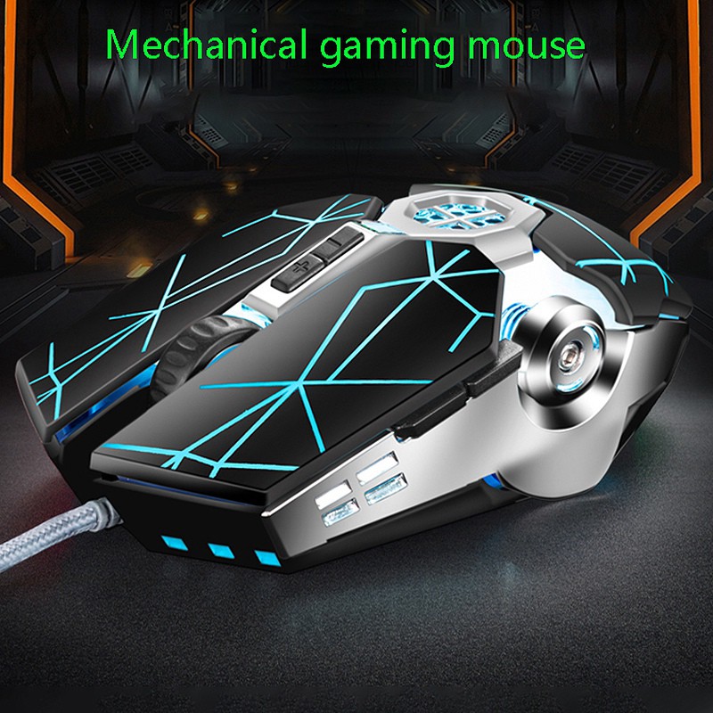 High Quality RGB Colorful Dazzling Gaming Mouse Ergonomic Wired Mouse 7-Button