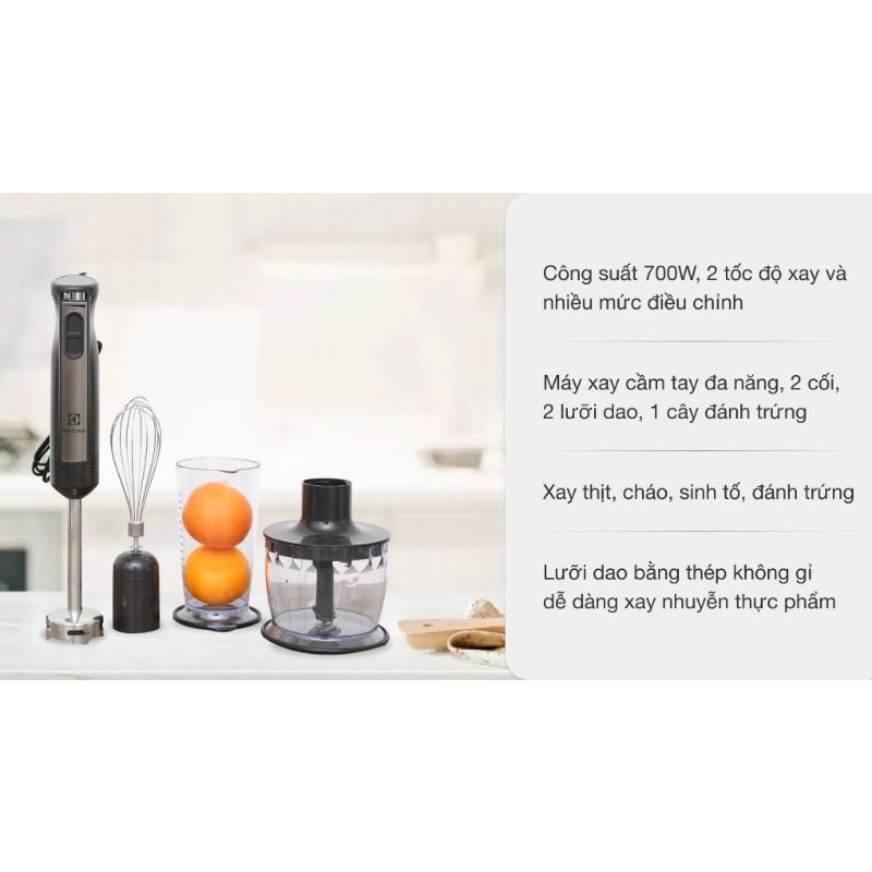Máy xay sinh tố cầm tay Electrolux ESTM5417S hàng mới full box chính hãng 100% bảo hành 12T