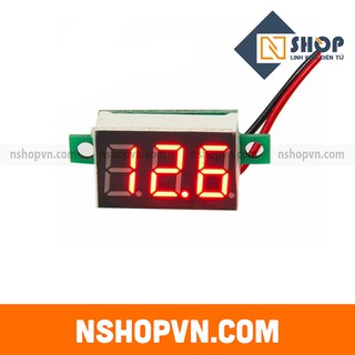 Đồng Hồ Đo Áp DC 2 Dây 2.7~32VDC màu đỏ, xanh dương
