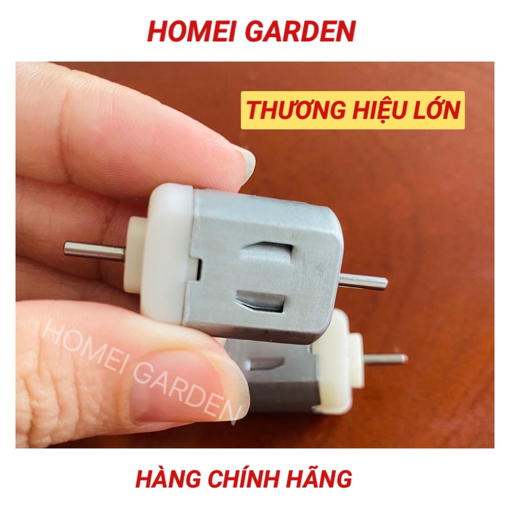 2 cái motor 130 trục kép 3V - 5V mô men xoắn lớn tốc độ 9500 - 15600 RPM cho xe đồ chơi, DIY mô hình học tập  - LK0396