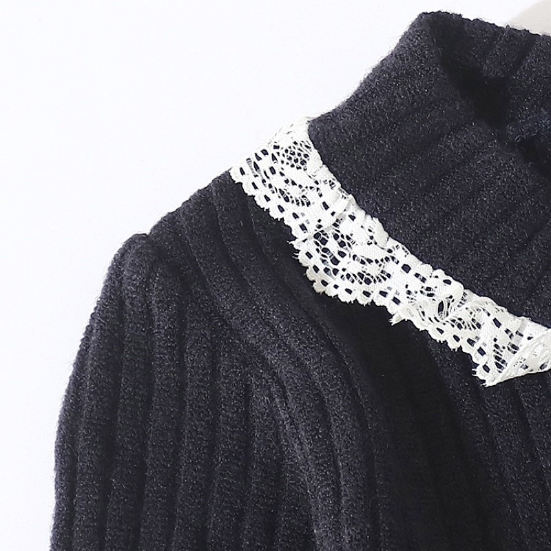 Váy dài tay bé gái Majolica 4-7 tuổi  Váy len thu đông bé gái xuất dư 0922