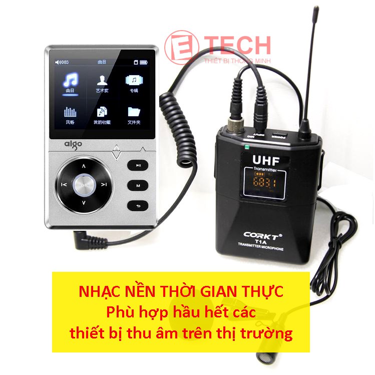 Bộ micro không dây Corkt R1A (new version) - check âm thanh thời gian thực