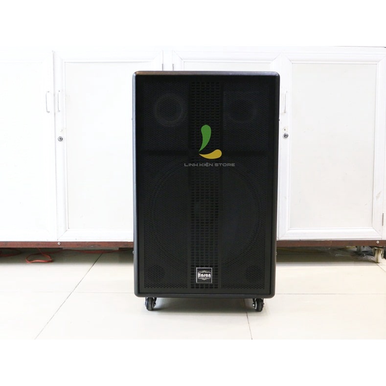 Loa kéo Hosan GD 10-15 công suất 600W, Bass 4 tấc, 1 treble, 1 loa trung, thiết kế thùng gỗ cao cấp
