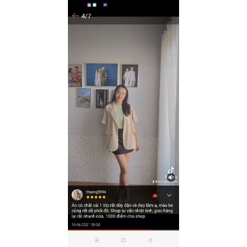 áo blazer cộc tay 4cúc ảnh thật | BigBuy360 - bigbuy360.vn