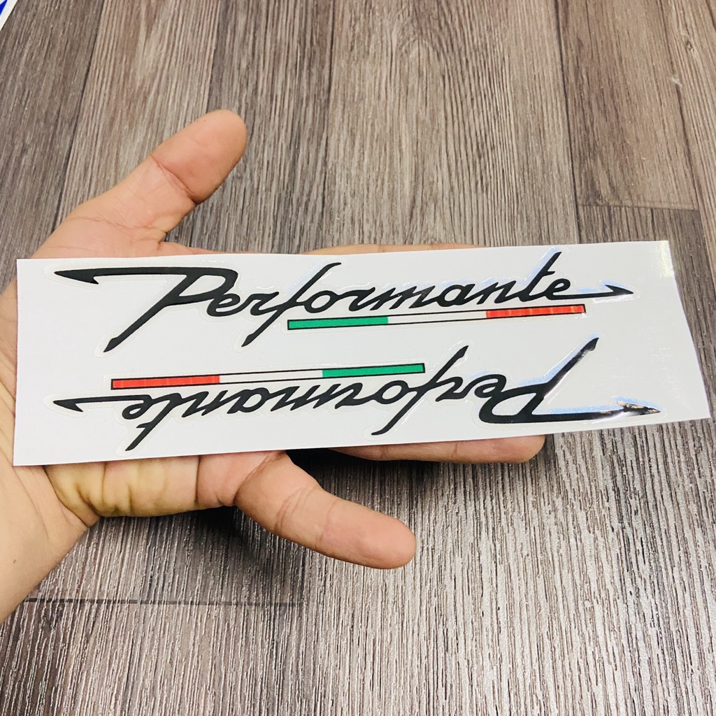 (Mới về) Bộ sưu tập tem nỗi phũ nhựa trong chữ PERFORMANTE dán trang trí x máy siêu CHẤT