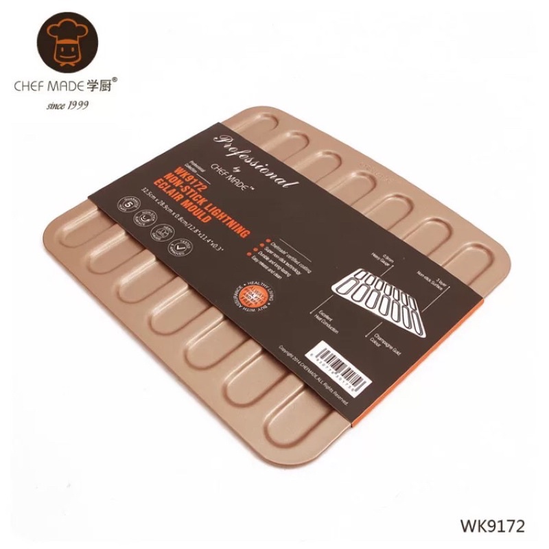 Khuôn bánh lưỡi mèo chính hãng Chefmade 29cm chống dính tốt