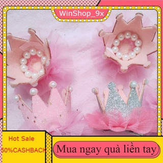 ️ kẹp tóc dễ thương thiết kế vương miện-bợp công chúa phụ kiện tóc
