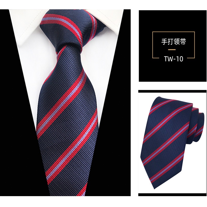 Cà Vạt 8CM Họa Tiết Sọc Thời Trang Sang Trọng Cho Nam